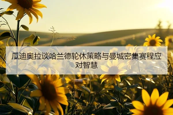 瓜迪奥拉谈哈兰德轮休策略与曼城密集赛程应对智慧